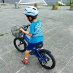 息子と自転車練習
